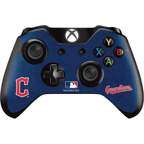MLB Cleveland Guardians - Solid Distressed Xbox One Controller Skin