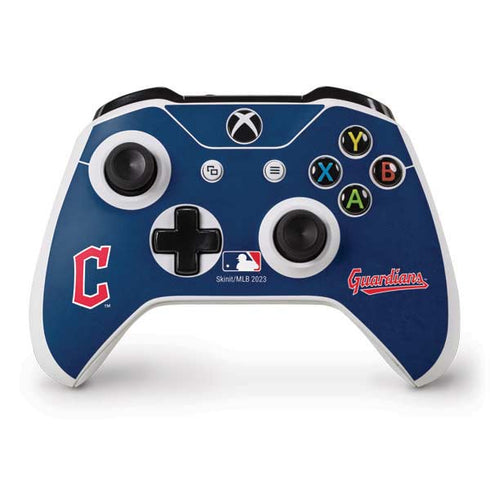 MLB Cleveland Guardians - Solid Distressed Xbox One S Controller Skin