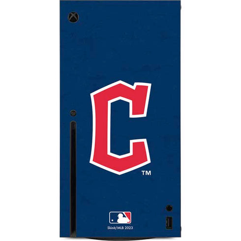 MLB Cleveland Guardians - Solid Distressed Xbox Series X Console Skin
