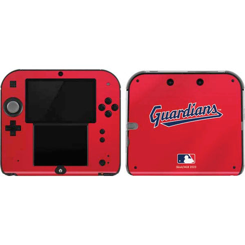 MLB Cleveland Guardians Alternate Road Jersey Nintendo 2DS Skin