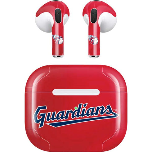 MLB Cleveland Guardians Alternate Road Jersey Apple AirPods (3rd Gen 2021) Skin