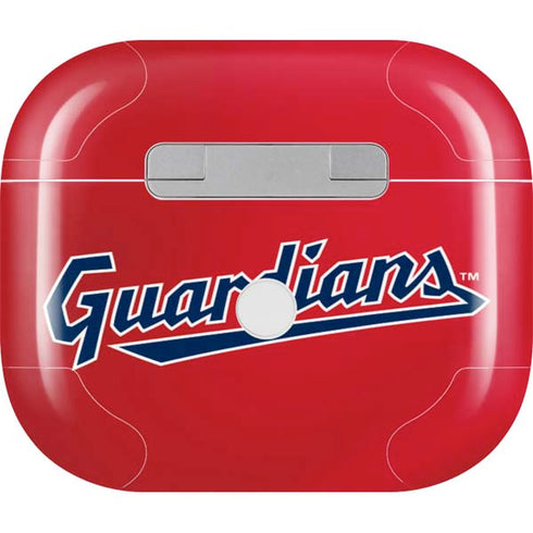 MLB Cleveland Guardians Alternate Road Jersey Apple AirPods (3rd Gen 2021) Skin