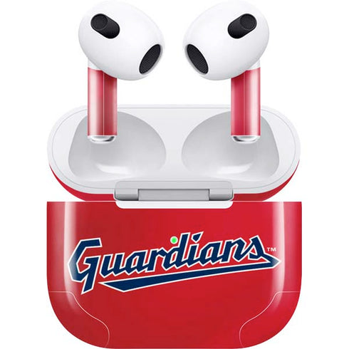 MLB Cleveland Guardians Alternate Road Jersey Apple AirPods (3rd Gen 2021) Skin