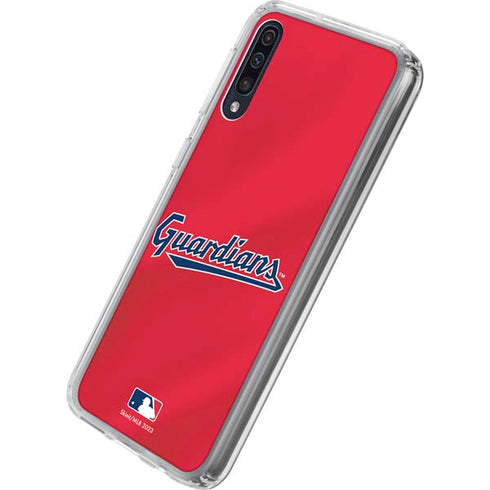 MLB Cleveland Guardians Alternate Road Jersey Galaxy A50 Clear Case