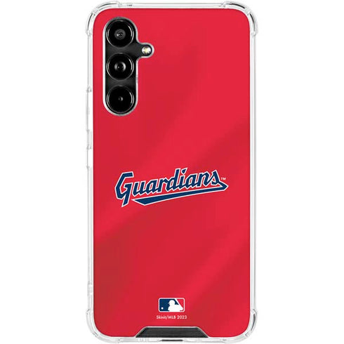 MLB Cleveland Guardians Alternate Road Jersey Galaxy A54 5G Clear Case