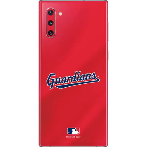 MLB Cleveland Guardians Alternate Road Jersey Galaxy Note 10 Skin