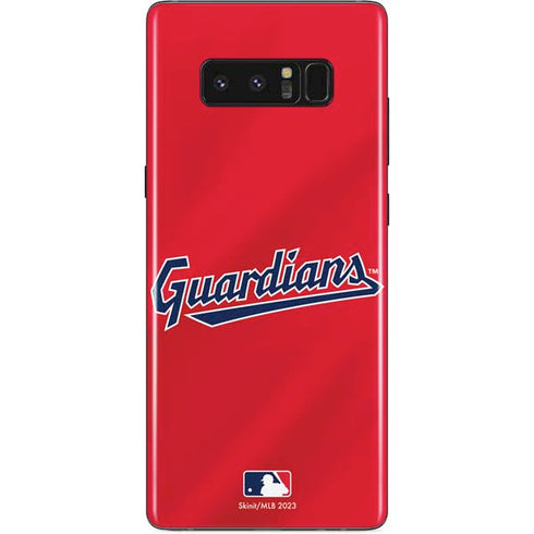 MLB Cleveland Guardians Alternate Road Jersey Galaxy Note 8 Skin