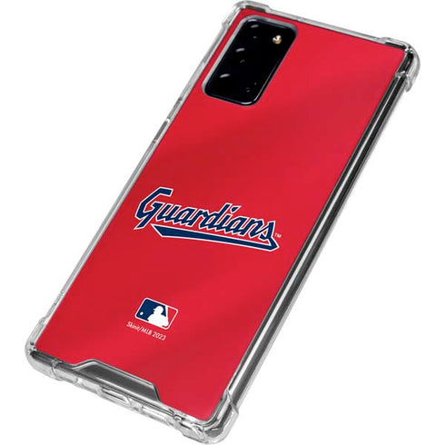 MLB Cleveland Guardians Alternate Road Jersey Galaxy Note20 5G Clear Case
