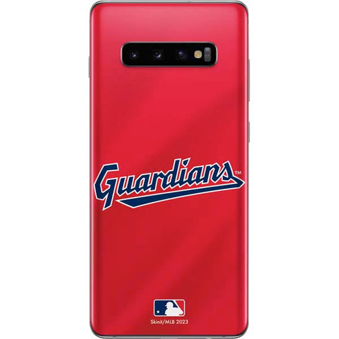 MLB Cleveland Guardians Alternate Road Jersey Galaxy S10 Plus Skin