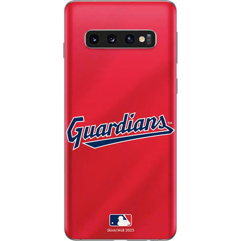 MLB Cleveland Guardians Alternate Road Jersey Galaxy S10 Skin