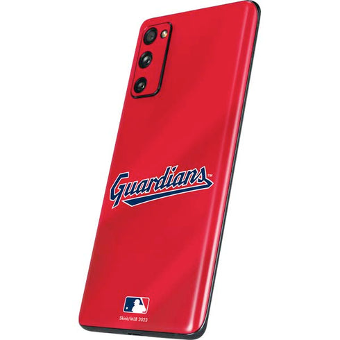 MLB Cleveland Guardians Alternate Road Jersey Galaxy S20 Fan Edition Skin