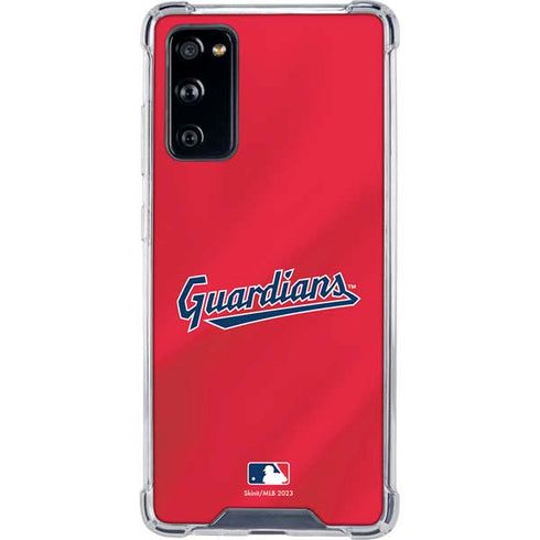 MLB Cleveland Guardians Alternate Road Jersey Galaxy S20 FE Clear Case