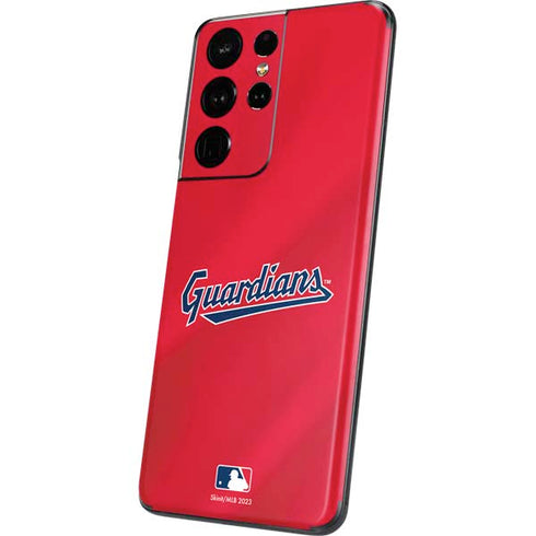 MLB Cleveland Guardians Alternate Road Jersey Galaxy S21 Ultra 5G Skin