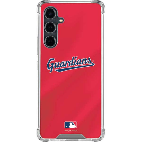 MLB Cleveland Guardians Alternate Road Jersey Galaxy S23 FE Clear Case