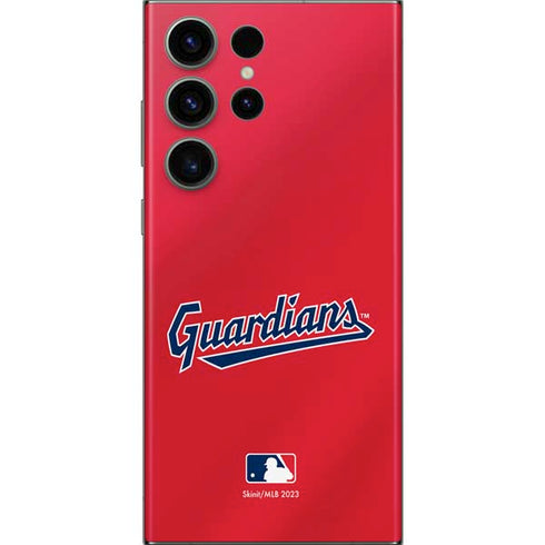 MLB Cleveland Guardians Alternate Road Jersey Galaxy S23 Ultra Skin