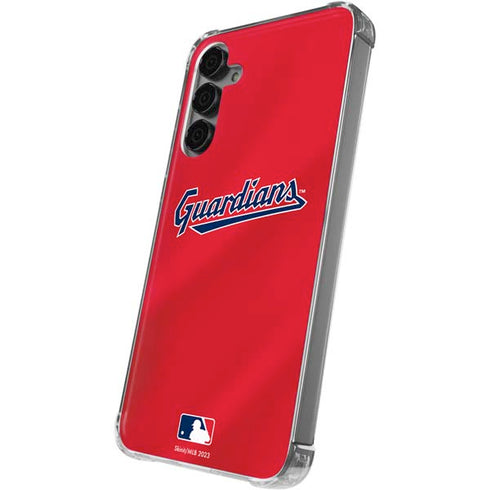 MLB Cleveland Guardians Alternate Road Jersey Galaxy S24 Plus Clear Case