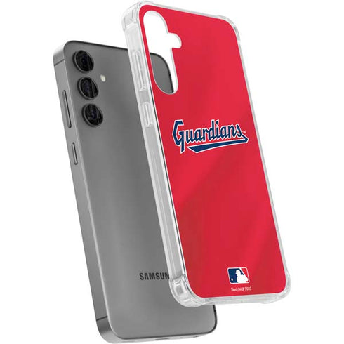 MLB Cleveland Guardians Alternate Road Jersey Galaxy S24 Plus Clear Case