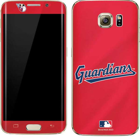 MLB Cleveland Guardians Alternate Road Jersey Galaxy S7 Edge Skin