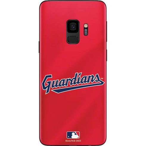 MLB Cleveland Guardians Alternate Road Jersey Galaxy S9 Skin