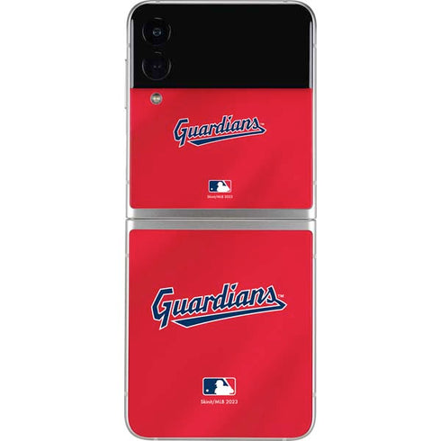 MLB Cleveland Guardians Alternate Road Jersey Galaxy Z Flip3 5G Skin