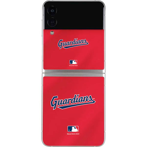 MLB Cleveland Guardians Alternate Road Jersey Galaxy Z Flip4 5G Skin