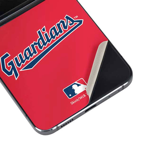 MLB Cleveland Guardians Alternate Road Jersey Galaxy Z Flip5 5G Skin