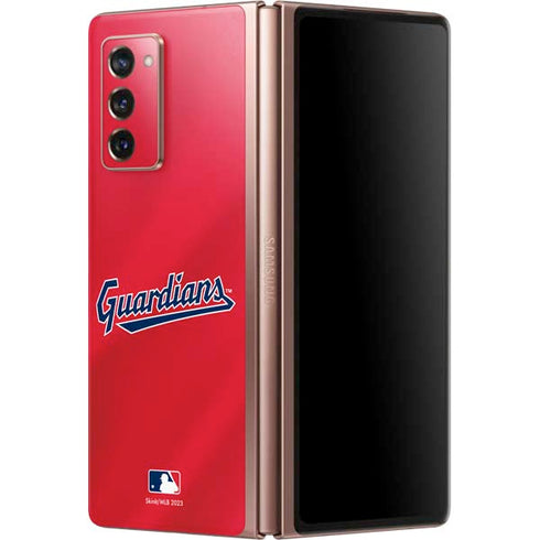 MLB Cleveland Guardians Alternate Road Jersey Galaxy Z Fold2 5G Skin