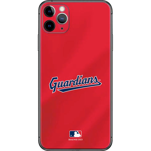 MLB Cleveland Guardians Alternate Road Jersey iPhone 11 Pro Max Skin