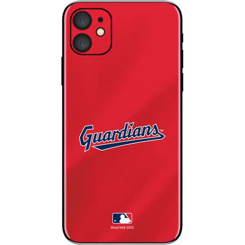 MLB Cleveland Guardians Alternate Road Jersey iPhone 11 Skin