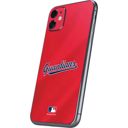 MLB Cleveland Guardians Alternate Road Jersey iPhone 11 Skin