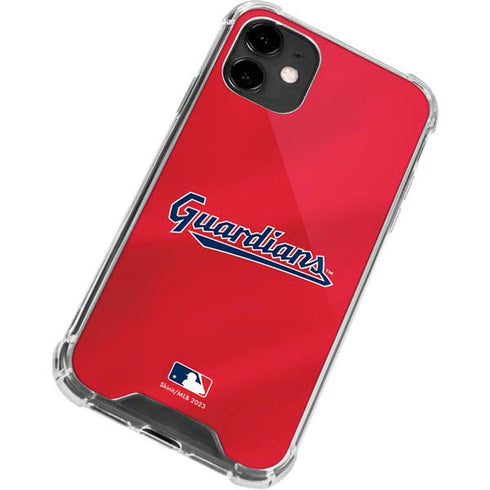 MLB Cleveland Guardians Alternate Road Jersey iPhone 12 Mini Clear Case