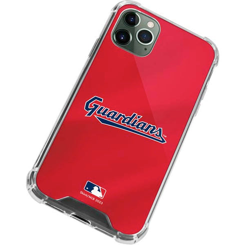MLB Cleveland Guardians Alternate Road Jersey iPhone 12 Pro Clear Case