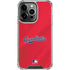 MLB Cleveland Guardians Alternate Road Jersey iPhone 14 Pro Clear Case