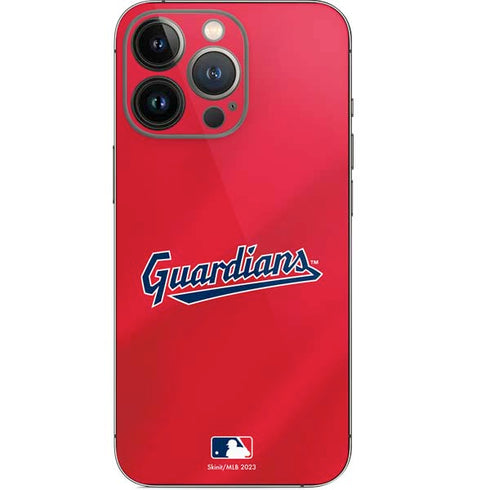 MLB Cleveland Guardians Alternate Road Jersey iPhone 14 Pro Skin