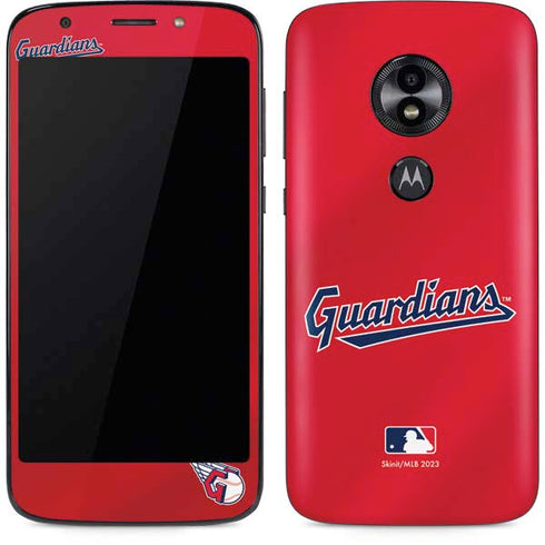 MLB Cleveland Guardians Alternate Road Jersey Moto E5 Play Skin
