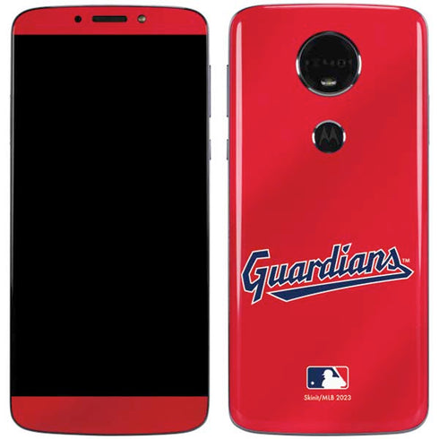 MLB Cleveland Guardians Alternate Road Jersey Moto E5 Plus Skin