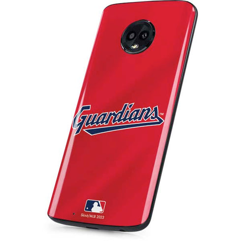 MLB Cleveland Guardians Alternate Road Jersey Moto G6 Skin