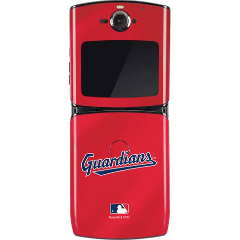 MLB Cleveland Guardians Alternate Road Jersey Motorola RAZR Skin