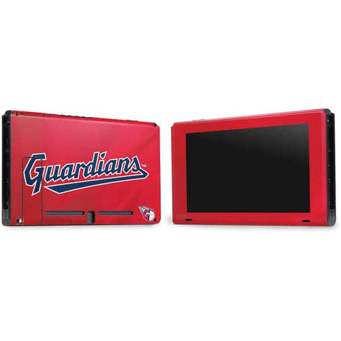 MLB Cleveland Guardians Alternate Road Jersey Nintendo Switch Bundle Skin