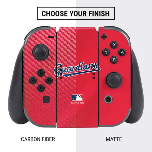 MLB Cleveland Guardians Alternate Road Jersey Nintendo Switch Bundle Skin