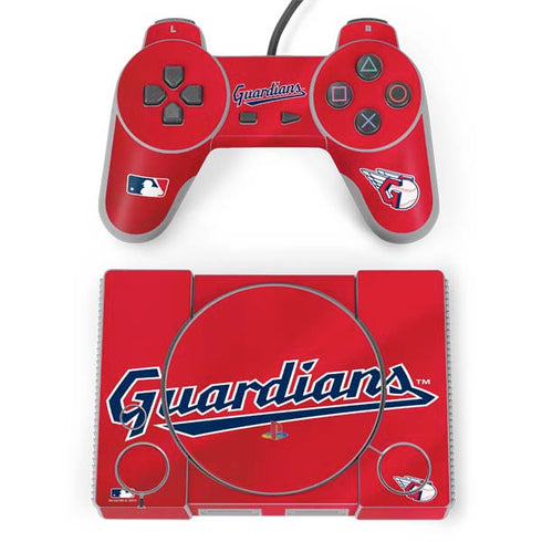 MLB Cleveland Guardians Alternate Road Jersey PlayStation Classic Bundle Skin