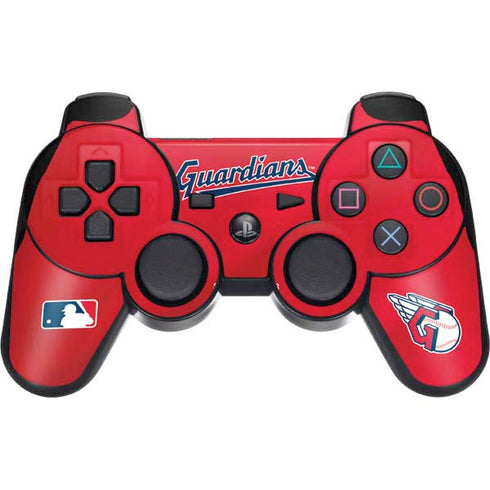 MLB Cleveland Guardians Alternate Road Jersey PS3 Dual Shock wireless controller Skin