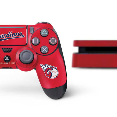 MLB Cleveland Guardians Alternate Road Jersey PS4 Slim Bundle Skin