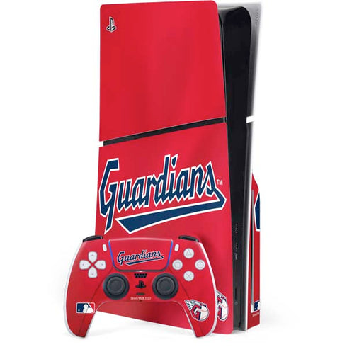 MLB Cleveland Guardians Alternate Road Jersey PS5 Slim Disk Bundle Skin