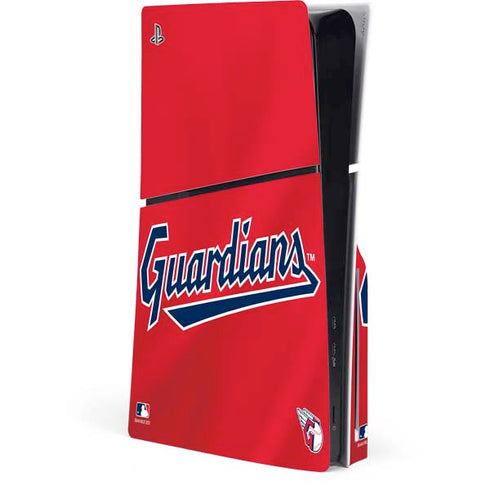 MLB Cleveland Guardians Alternate Road Jersey PS5 Slim Disk Console Skin