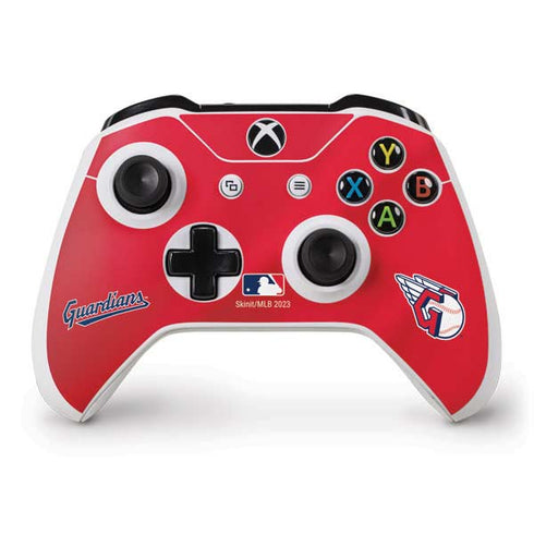 MLB Cleveland Guardians Alternate Road Jersey Xbox One S Controller Skin