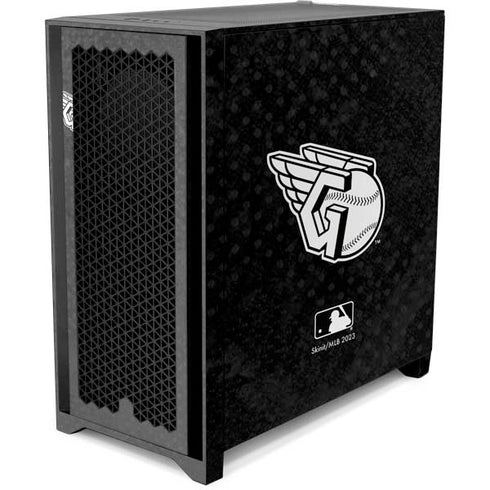 MLB Cleveland Guardians Dark Wash Corsair 4000D Tempered Glass Mid-Tower ATX Case Skin