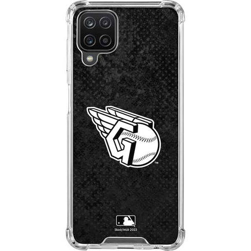MLB Cleveland Guardians Dark Wash Galaxy A12 Clear Case