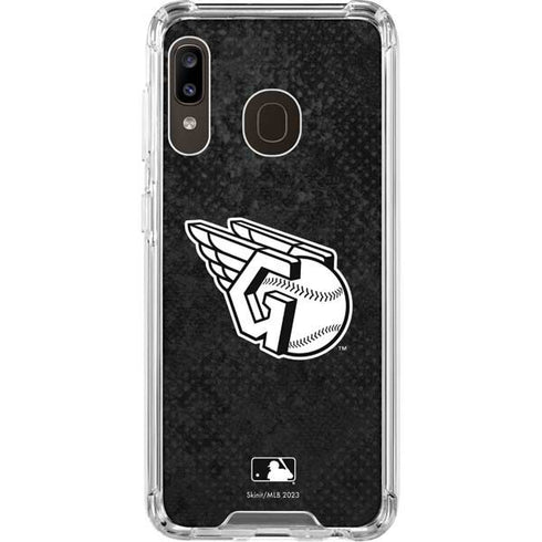 MLB Cleveland Guardians Dark Wash Galaxy A30 Clear Case