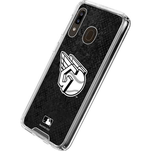 MLB Cleveland Guardians Dark Wash Galaxy A30 Clear Case
